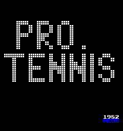 Pro Tennis (Cassette) Title Screen